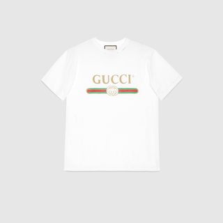 Gucci + Oversize T-Shirt With Gucci Logo
