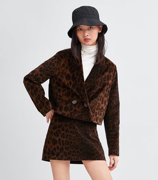 Zara + Animal Print Jacket