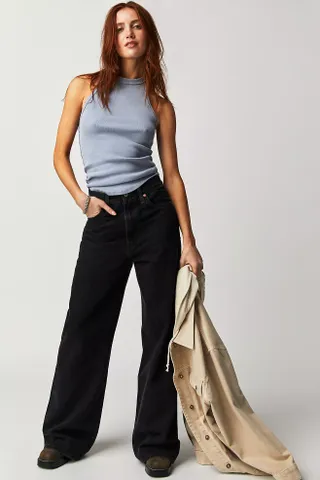 Levi's + Ribcage Wide-Leg Jeans