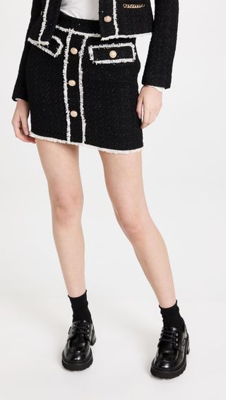 Generation Love + Nessa Contrast Tweed Skirt