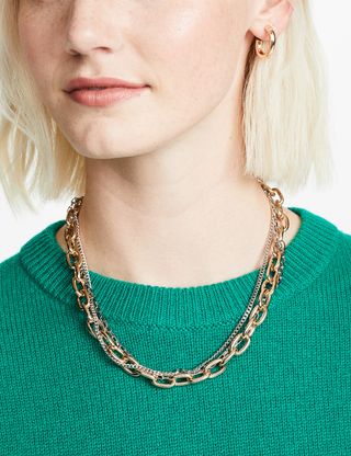 Rebecca Minkoff + Tubular Multi Chain Necklace