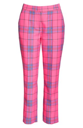 Tanya Taylor + Dallas Plaid Ankle Trousers