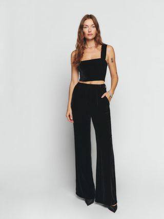 The Reformation + Wes Velvet Pant