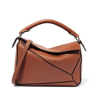 Loewe + Puzzle Mini Textured-Leather Bag