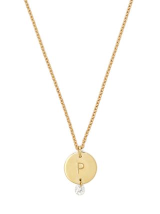 Raphaele Canot + Set Free 18kt Gold & Diamond P-Charm Necklace