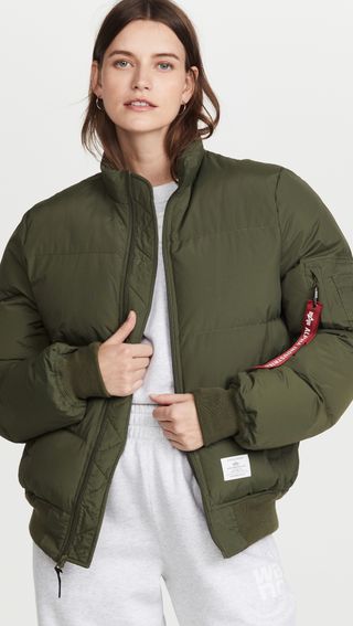 Alpha Industries + Ma-1 Quilted Flight Jacket