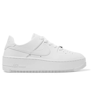 Nike + Air Force 1 Sage Textured-Leather Sneakers