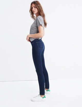 Madewell + High-Rise Skinny Jeans in Hayes Wash