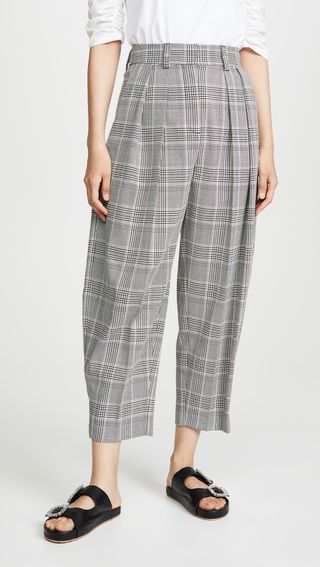 See By Chloe + Plaid Trousers