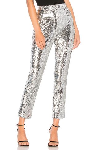 Milly + Sequins High Waist Skinny Pant