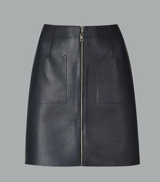 Marks & Spencer + Leather Miniskirt