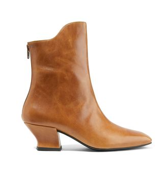 Dorateymur + Han Textured-Leather Ankle Boots