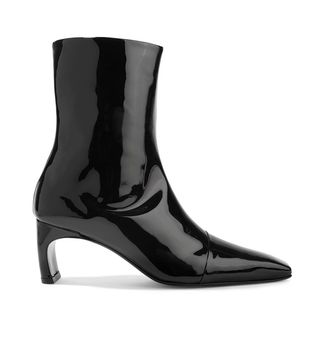 Rosetta Getty + Patent-Leather Ankle Boots