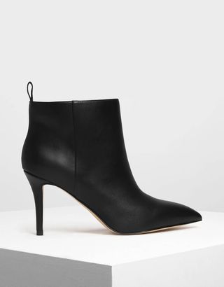 Charles & Keith + Pointed Ankle Boots
