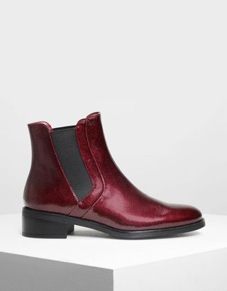 Charles & Keith + Classic Ankle Red