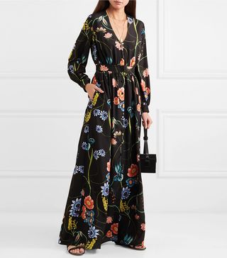 Borgo De Nor + Francesca Floral-Print Crepe De Chine Maxi Dress