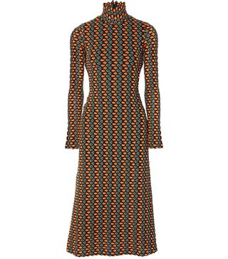 Beaufille + Opis Cutout Crochet-Knit Midi Dress