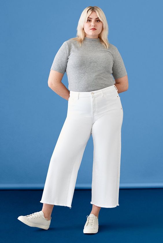 Warp + Weft + ICN Wide Leg White