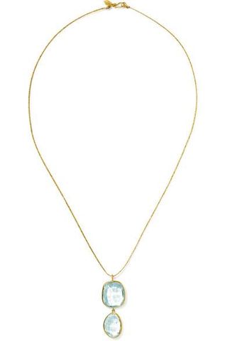 Pippa Small + 18-Karat Gold Aquamarine Necklace