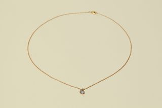 The Clear Cut + Bezel Set Diamond Pendant Necklace