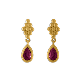 Prounis + Small Ruby Nona Earrings