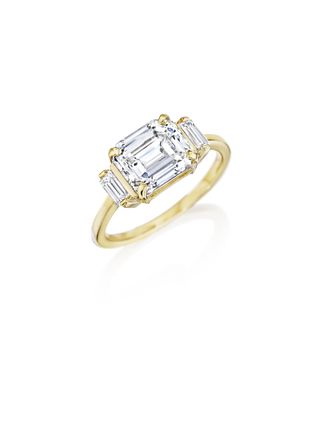 Bleecker and Prince + Emerald Diamond Ring