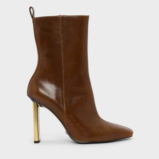Charles & Keith + Blade Heel Leather Boots