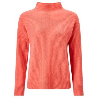 Jigsaw + Ribbed Turtle Neck Cashmere Jumper