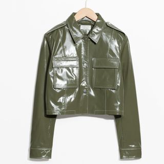 & Other Stories + Patent Leather Jacket