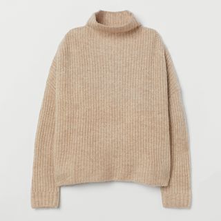 H&M + Ribbed Wool-Blend Knit