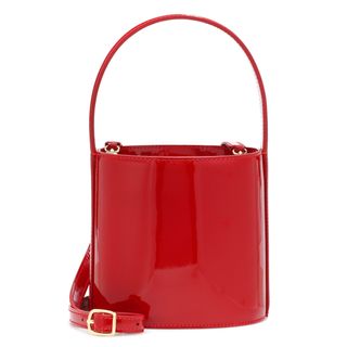 Staud + Bissett Patent Leather Bucket Bag