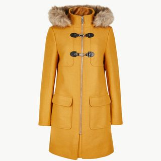 Marks and Spencer + Faux-Fur Duffle Coat