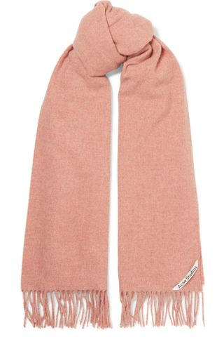 Acne Studios + Canada Fringed Mélange Wool Scarf