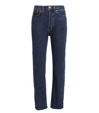 Re/Done + High-Rise Stove Pipe Comfort Stretch Jeans