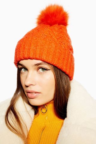 Topshop + Cable Knit Beanie