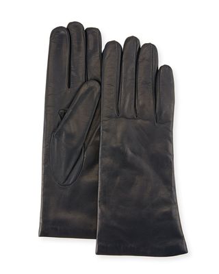 Portolano + Cashmere-Lined Napa Leather Gloves