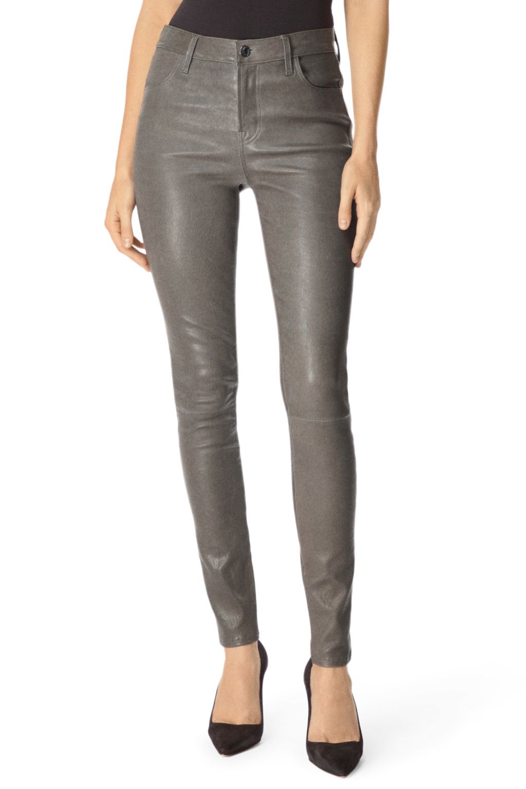 The 11 Best Brown Leather Pants for Women | Who What Wear