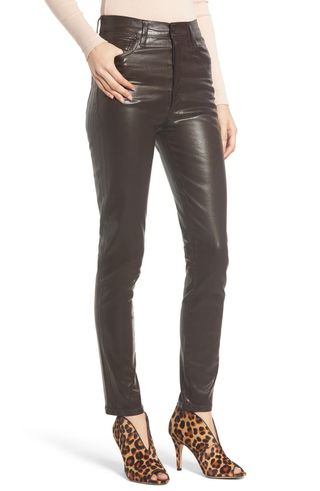 Citizens of Humanity + Olivia High Waist Slim Faux Leather Pants