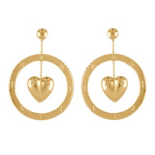 Tuza + Never Tear Us Apart Diamond Cut Earrings