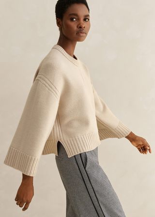 Me+Em + Merino Cashmere Layering Sweater + Snood
