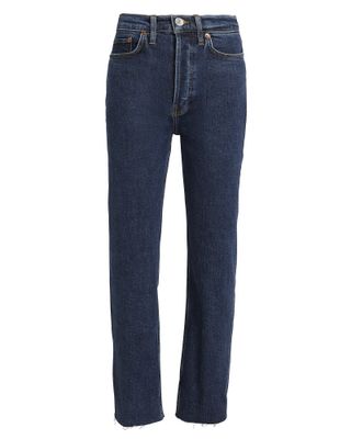 Re/Done + High-Rise Stove Pipe Comfort Stretch Jeans