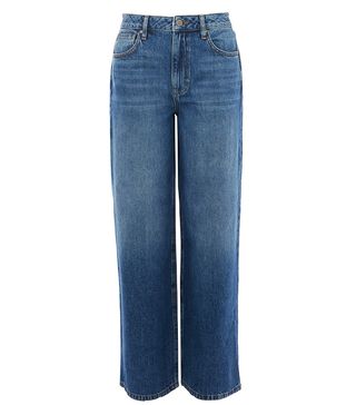 Warehouse + Wide Long High-Rise Jeans