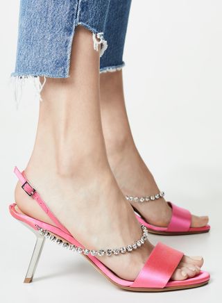 Alchimia di Ballin + Satin Strass Sandals