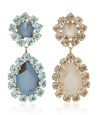 Roxanne Assoulin + Over The Top Mismatched Crystal Earrings