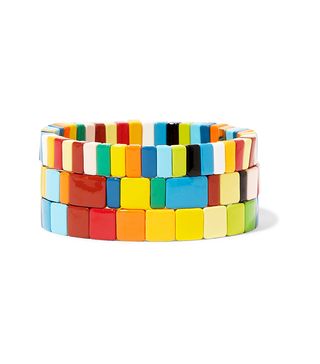 Roxanne Assoulin + Rainbow Brite Set of Three Enamel Bracelets