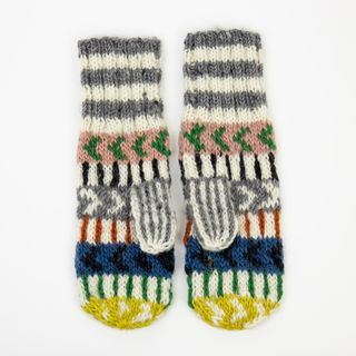 Afroart + Handknitted Wool Mittens
