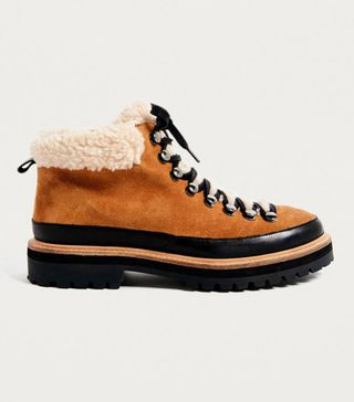 UO + Boxer Shearling Hiker Boots