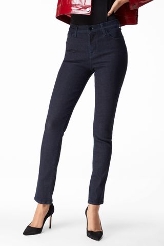 J Brand + Ruby High-Rise Cigarette Jeans in Photo Ready HD Realm