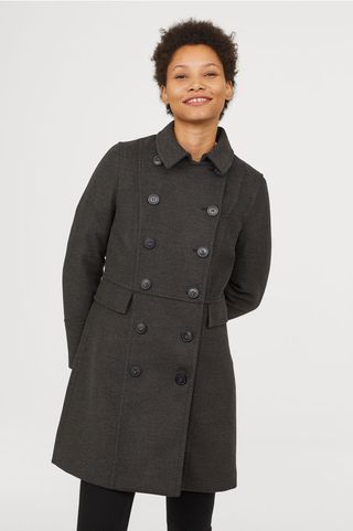 H&M + Double-Breasted Coat