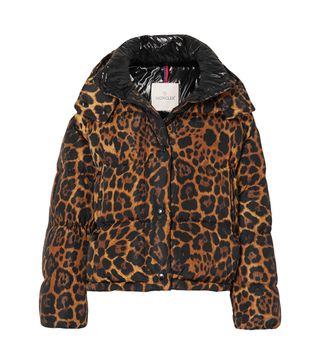 Moncler + Leopard-Print Quilted Shell Down Jacket